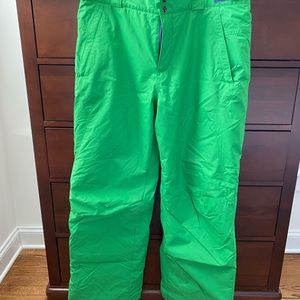 Columbia Green ski/snow pants
